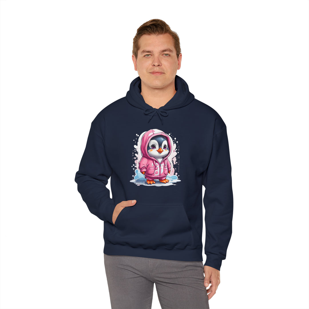 Penguin Unisex Heavy Blend™ Hooded Sweatshirt - Wave Fusions