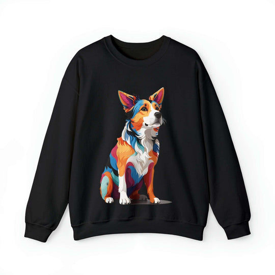 Sitting Dog Graphic Sweat Shirt