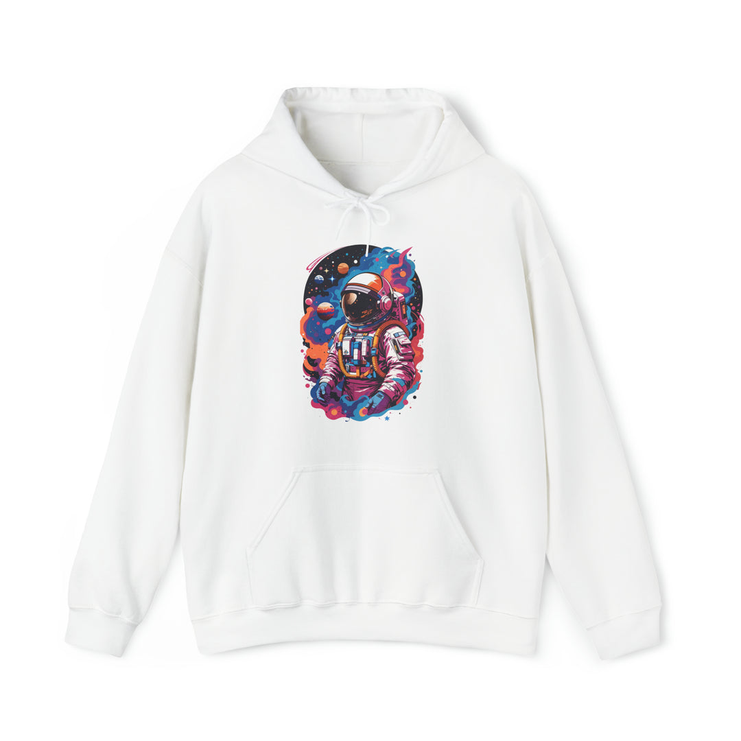 Cosmic Voyager Astronaut Unisex Hoodie - Wave Fusions