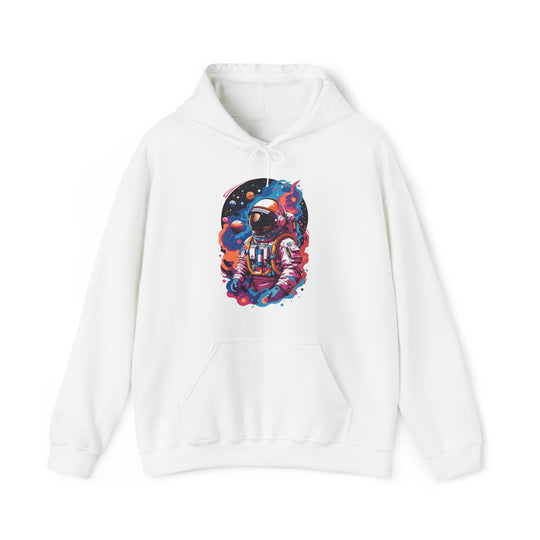 Cosmic Voyager Astronaut Unisex Hoodie - Wave Fusions