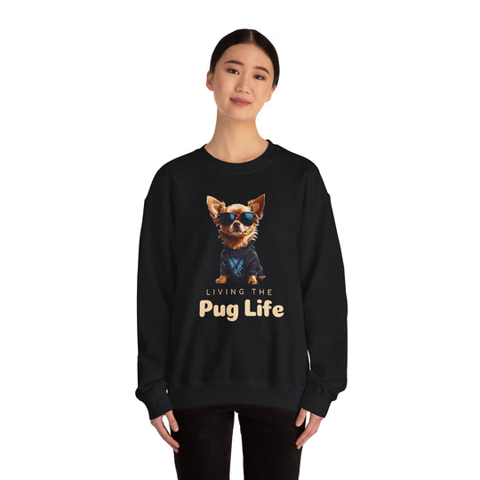 Pug Attitude Sweatshirt - Living The Pug Life