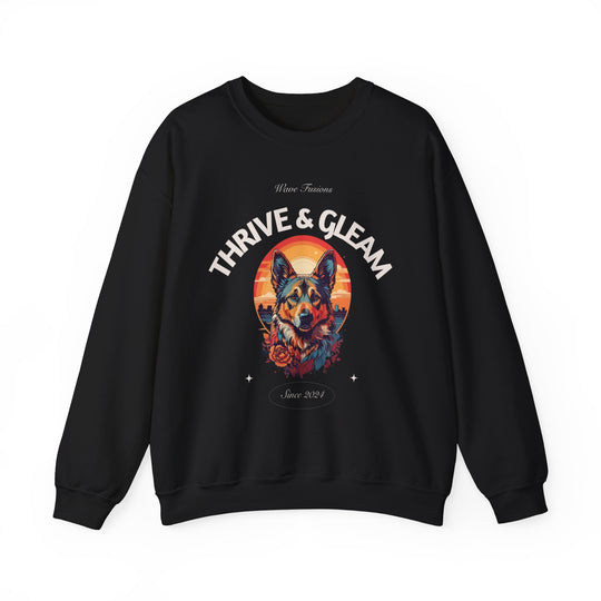 Urban Vista German Shepherd Dog Sweatshirt - Guardian of the City