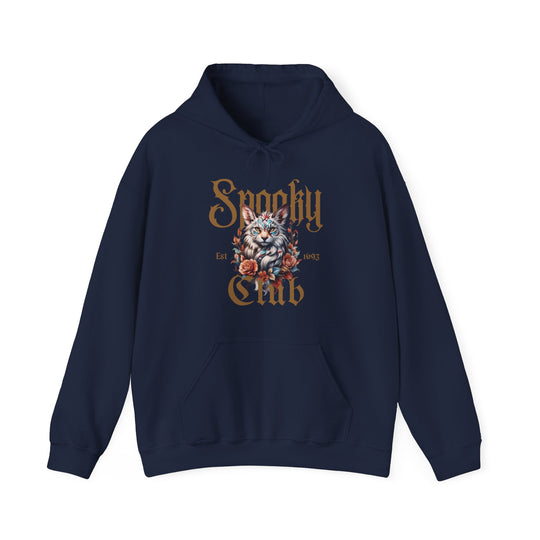 Spooky Club Floral Feline Cat Hoodie - Spooky Club Charm