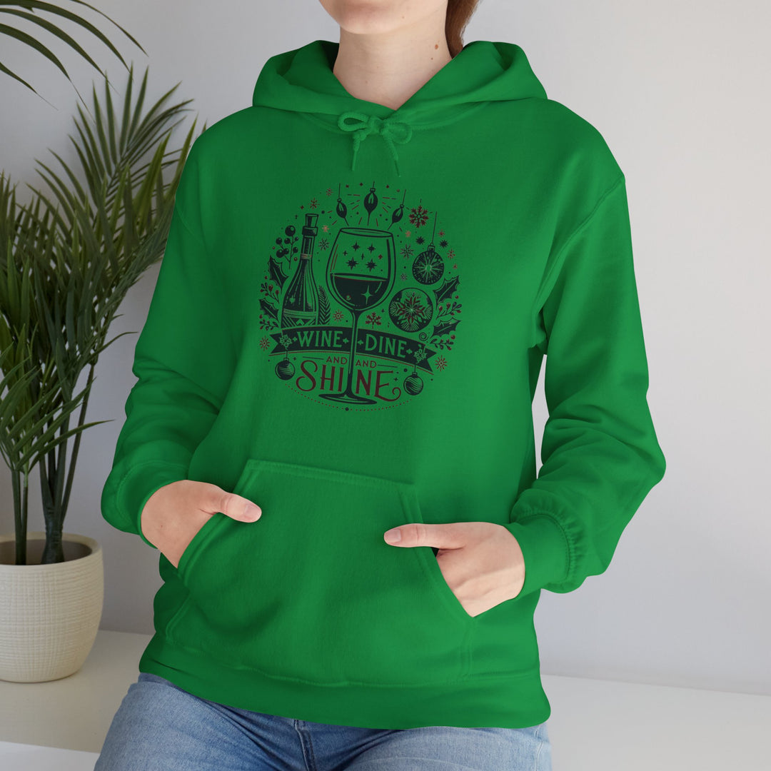 Wine, Dine And Shine Unisex Hoodie - Wave Fusions