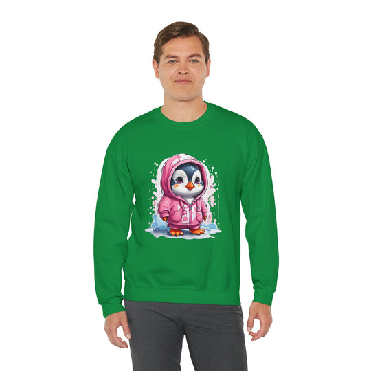 Penguin Unisex Heavy Blend™ Crewneck Sweatshirt - Wave Fusions