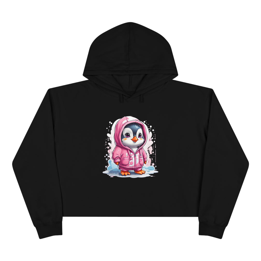 Penguin Crop Hoodie - Wave Fusions