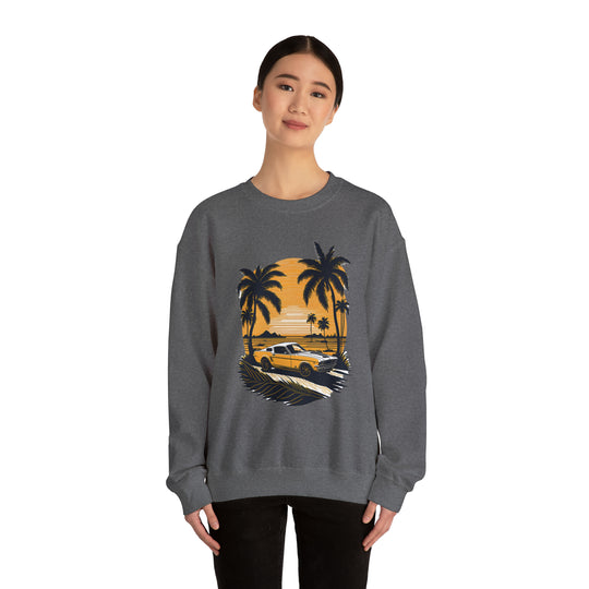 Vintage Car Unisex Heavy Blend Crewneck Sweatshirt - Wave Fusions