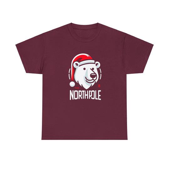 North Pole Bear Christmas Unisex T Shirt - Wave Fusions