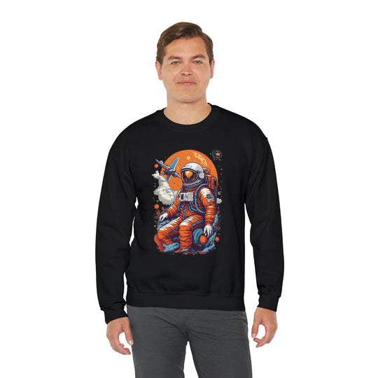 Retro Astronaut Unisex Sweatshirt - Wave Fusions