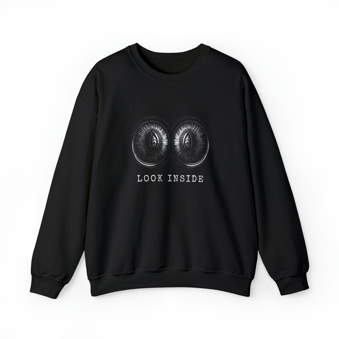 Look Inside Unisex Heavy Blend™ Crewneck Sweatshirt - Wave Fusions