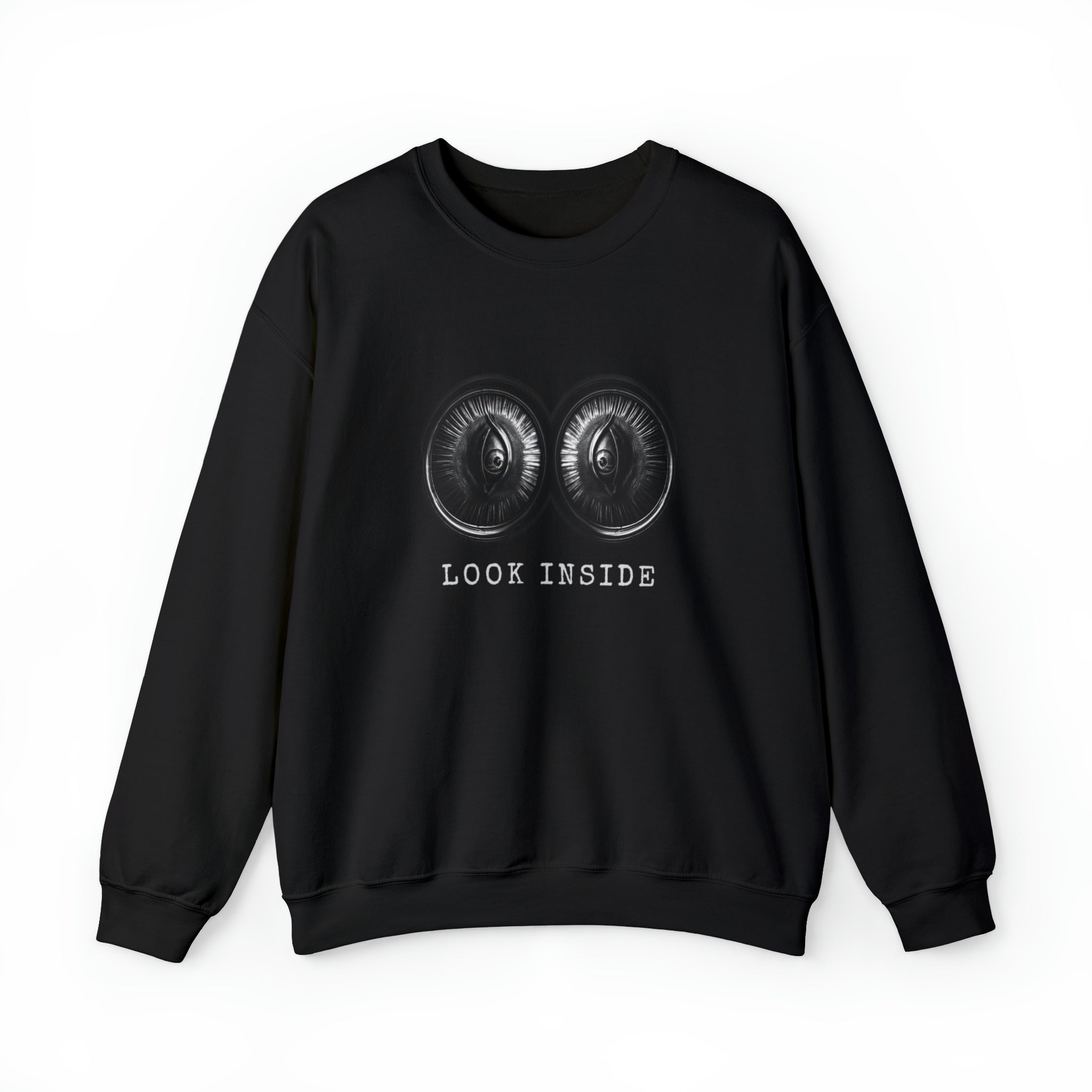 Look Inside Unisex Heavy Blend™ Crewneck Sweatshirt - Wave Fusions