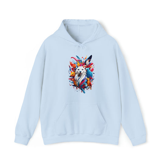 Dog and Phoenix Heavy Blend™ Hooded Sweatshirt - Wave Fusions