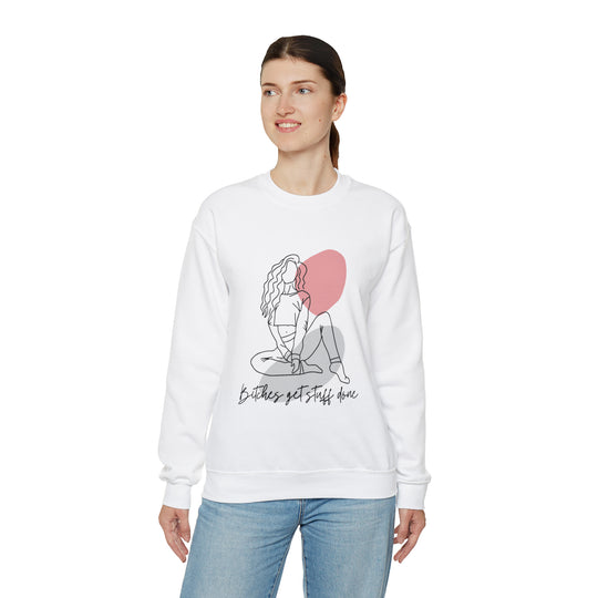 Line Art Unisex Heavy Blend™ Crewneck Sweatshirt - Wave Fusions