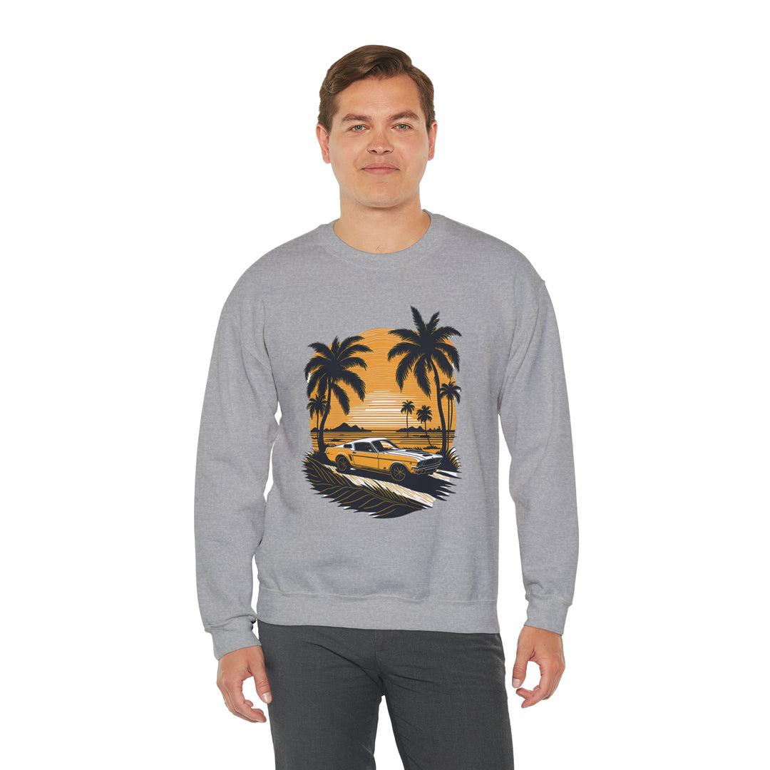 Vintage Car Unisex Heavy Blend Crewneck Sweatshirt - Wave Fusions