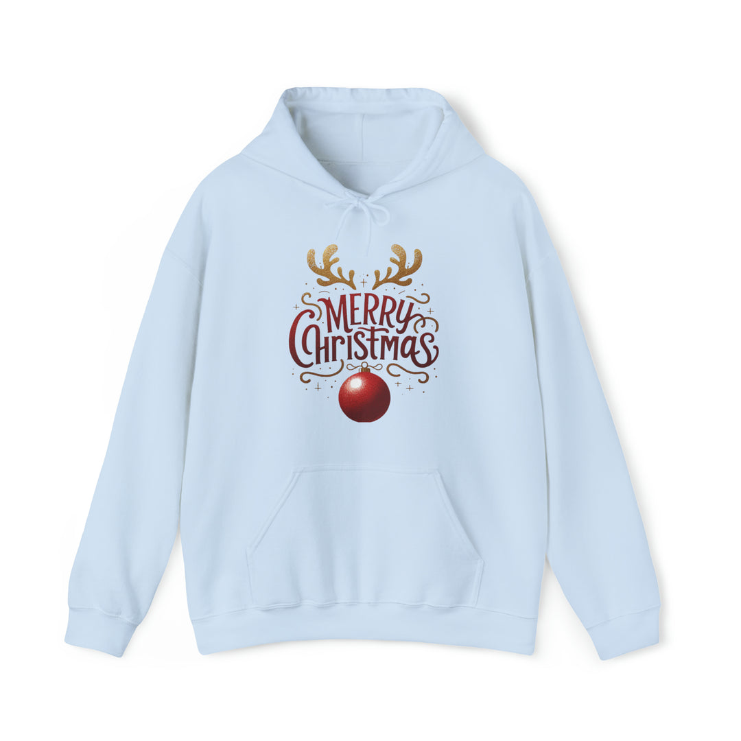 Deer Antlers Merry Christmas Unisex Hoodie - Wave Fusions