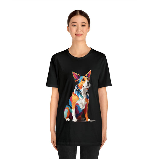 Sitting Dog Graphic Tee - Wave Fusions