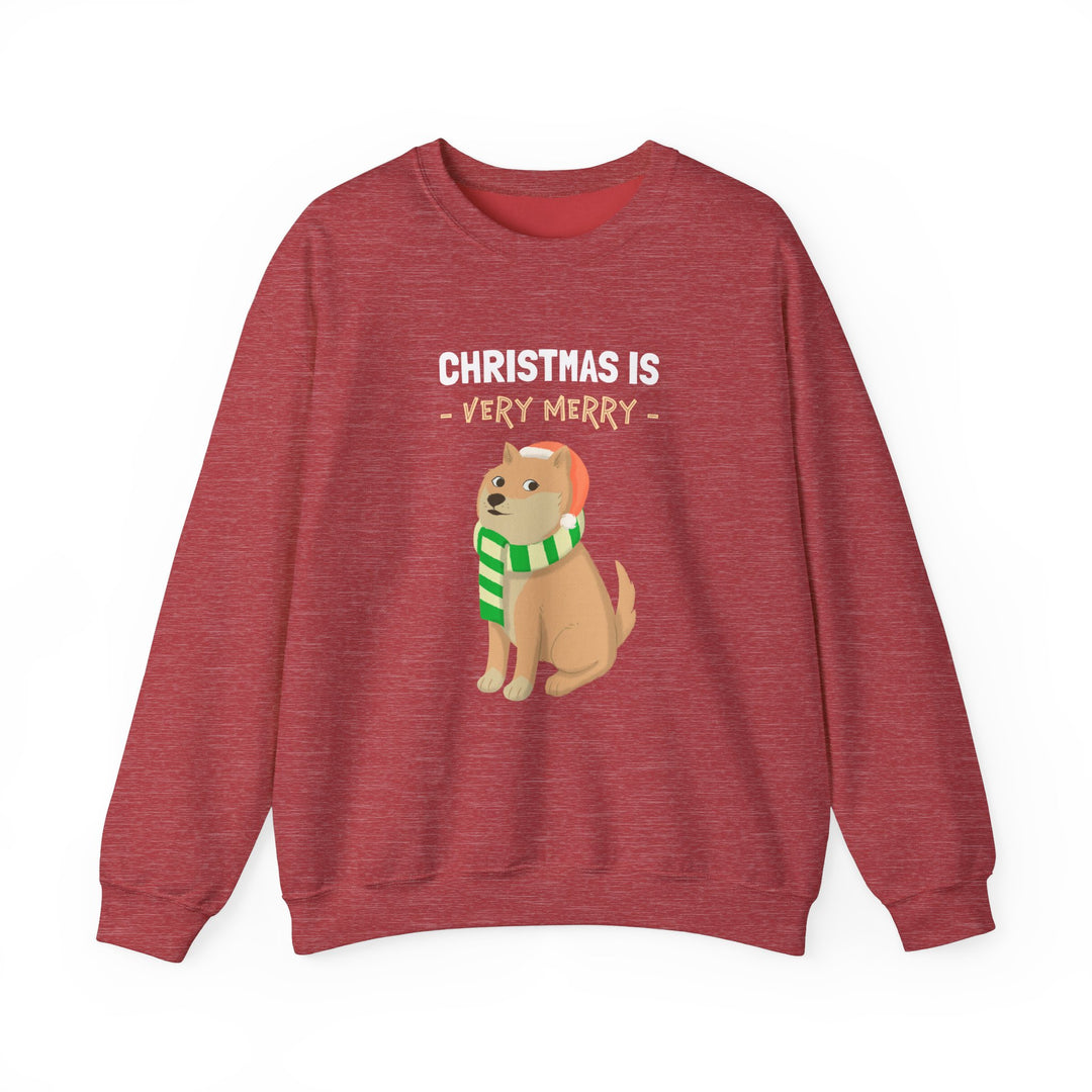 Very Merry Doge Christmas Cozy Sweatshirt