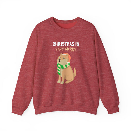 Very Merry Doge Christmas Cozy Sweatshirt