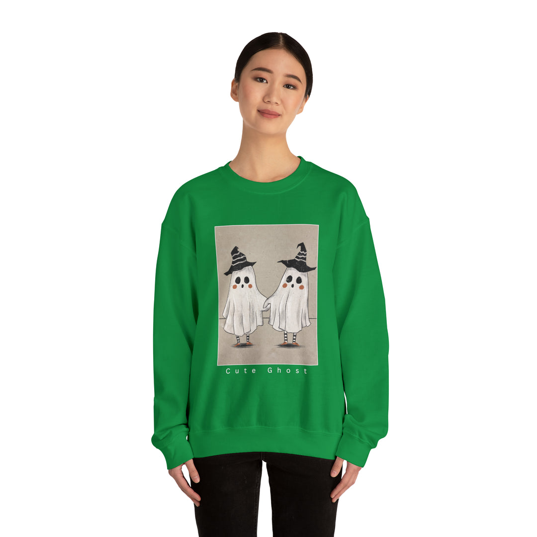 Cute Ghost Unisex Heavy Blend™ Crewneck Sweatshirt - Wave Fusions