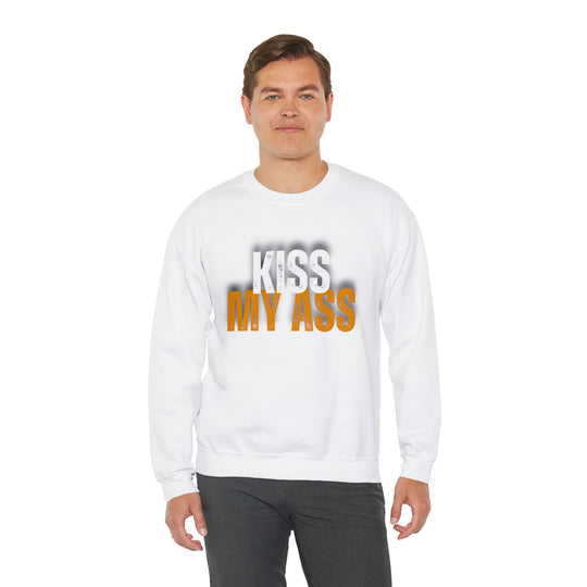 Kiss My Ass Unisex Heavy Blend™ Crewneck Sweatshirt - Wave Fusions