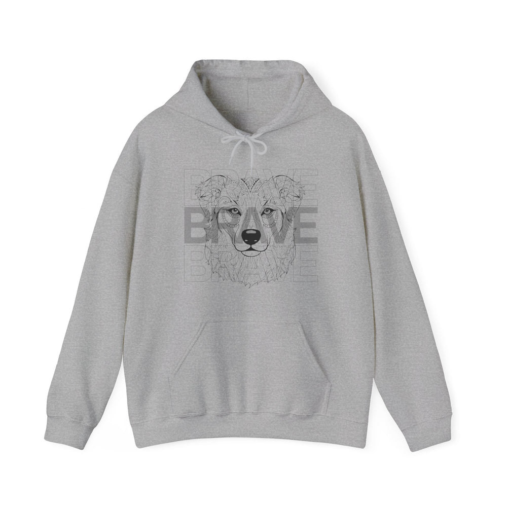 Brave Dog Tribal Canine Hoodie - Mythical Mutt