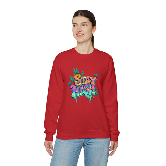 Stay High Unisex Heavy Blend™ Crewneck Sweatshirt - Wave Fusions