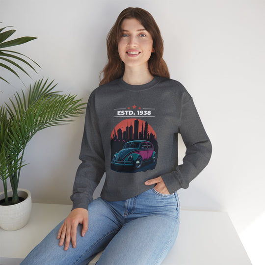 ESTD 1938 Vintage Beetle Sweatshirt - Vintage City Fashion