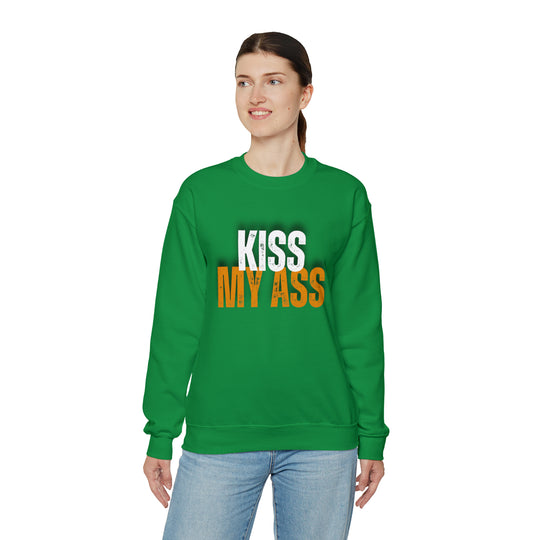 Kiss My Ass Unisex Heavy Blend™ Crewneck Sweatshirt - Wave Fusions