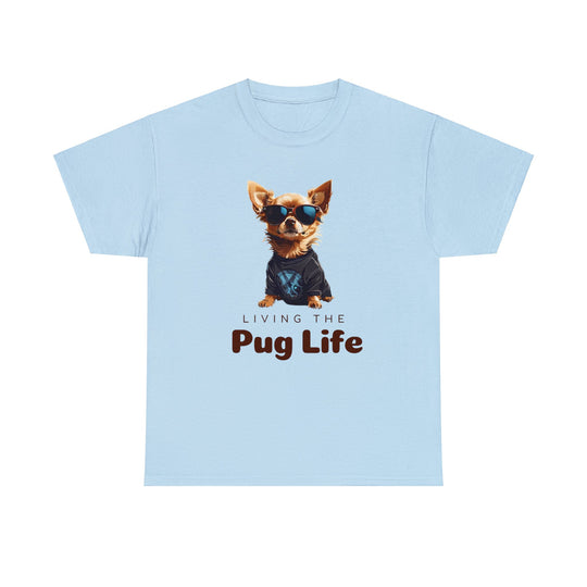 Pug Attitude T-shirt - Living The Pug Life