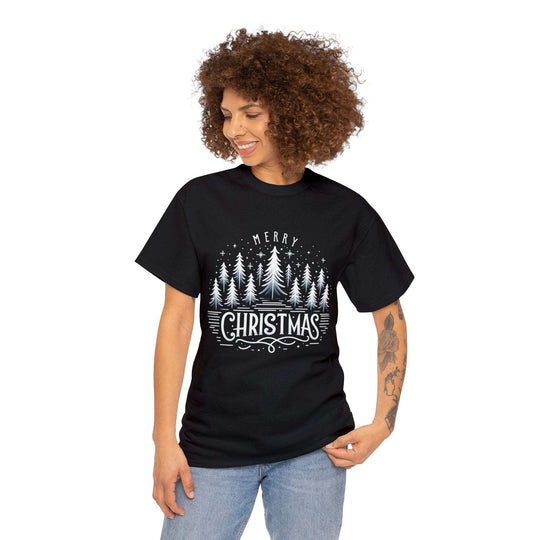 Midnight Magic Christmas Trees Unisex T Shirt