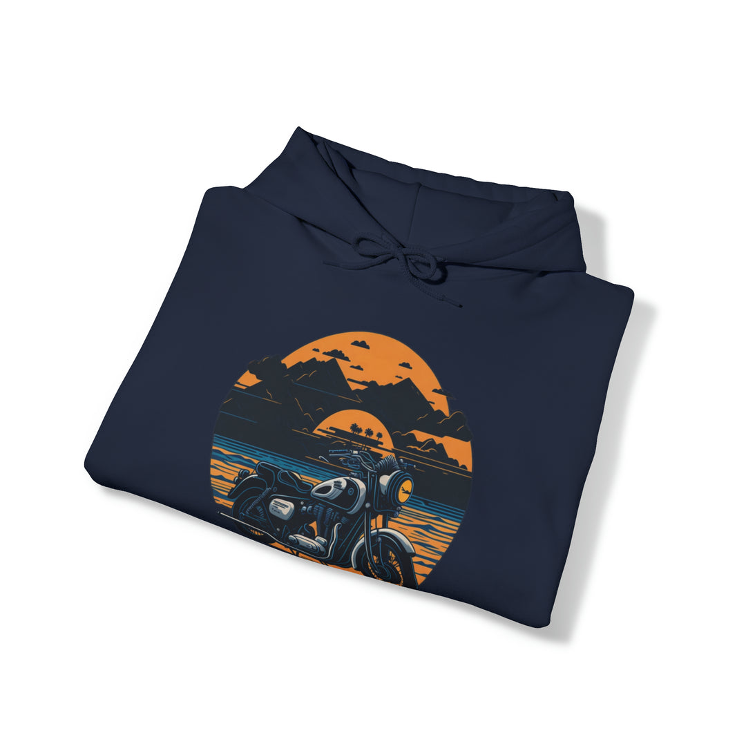 Vintage Bike Unisex Heavy Blend™ Hooded Sweatshirt - Wave Fusions