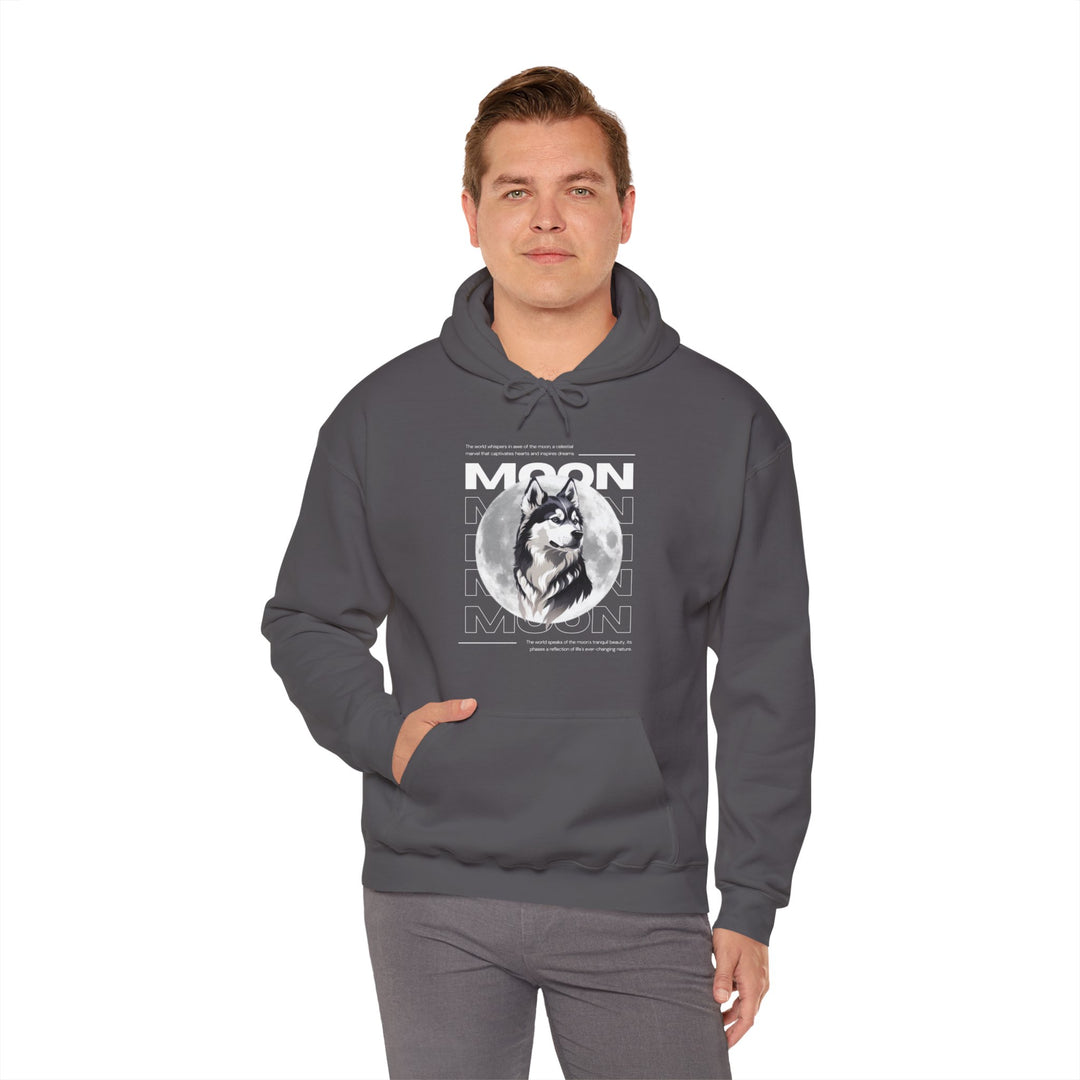 Full Moon Wolf Whisper Hoodie - Guiding Light of the Night