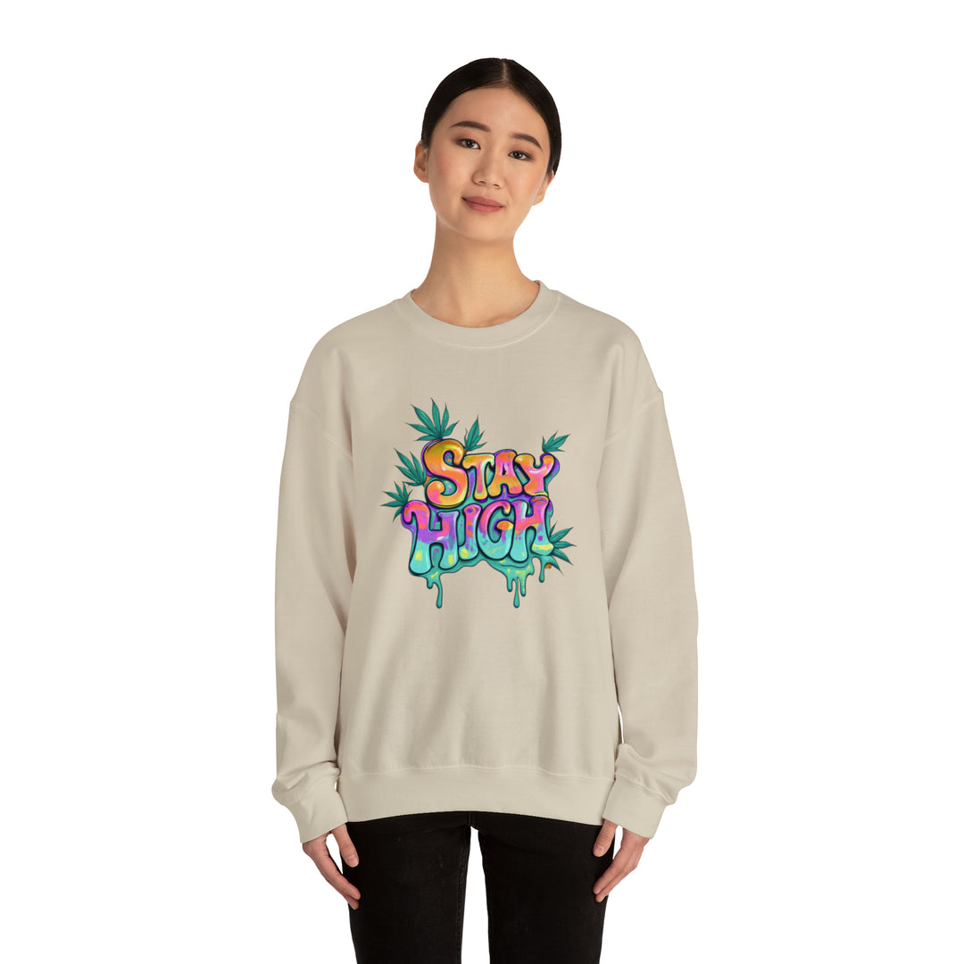 Stay High Unisex Heavy Blend™ Crewneck Sweatshirt - Wave Fusions