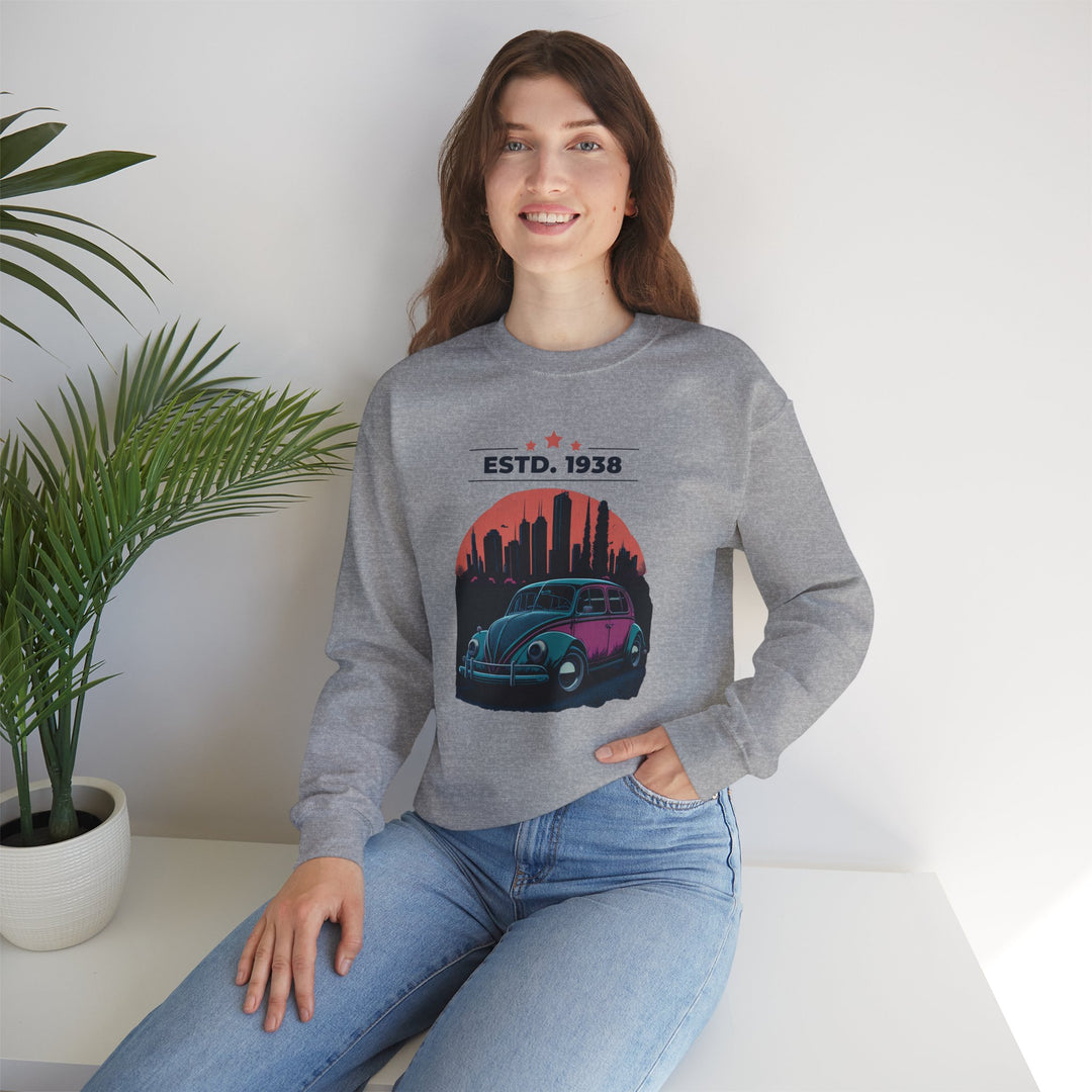 ESTD 1938 Vintage Beetle Sweatshirt - Vintage City Fashion