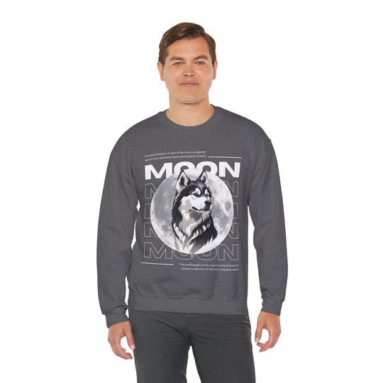 Full Moon Wolf Whisper Sweatshirt - Guiding Light of the Night