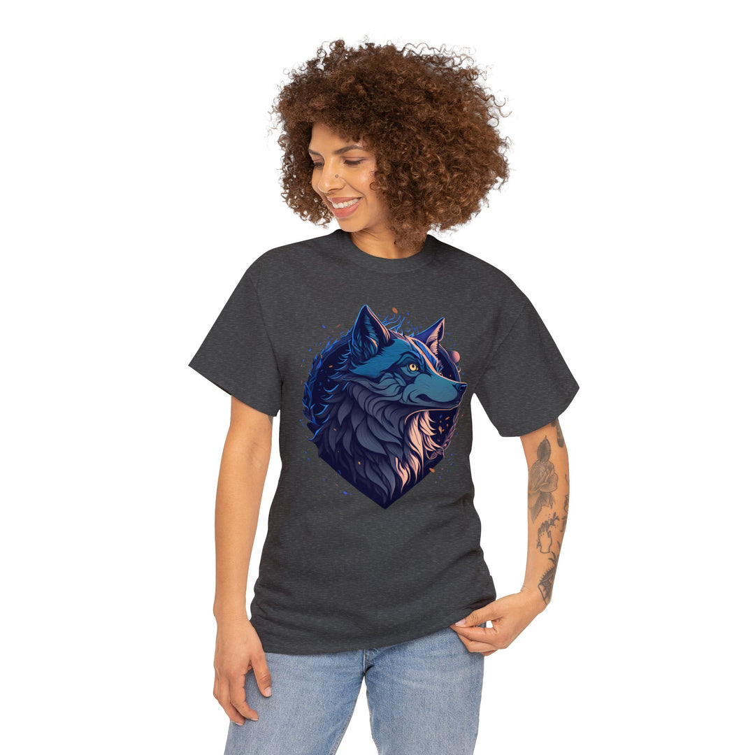 Lone Wolf Majesty T-shirt - Vibrant Wilderness