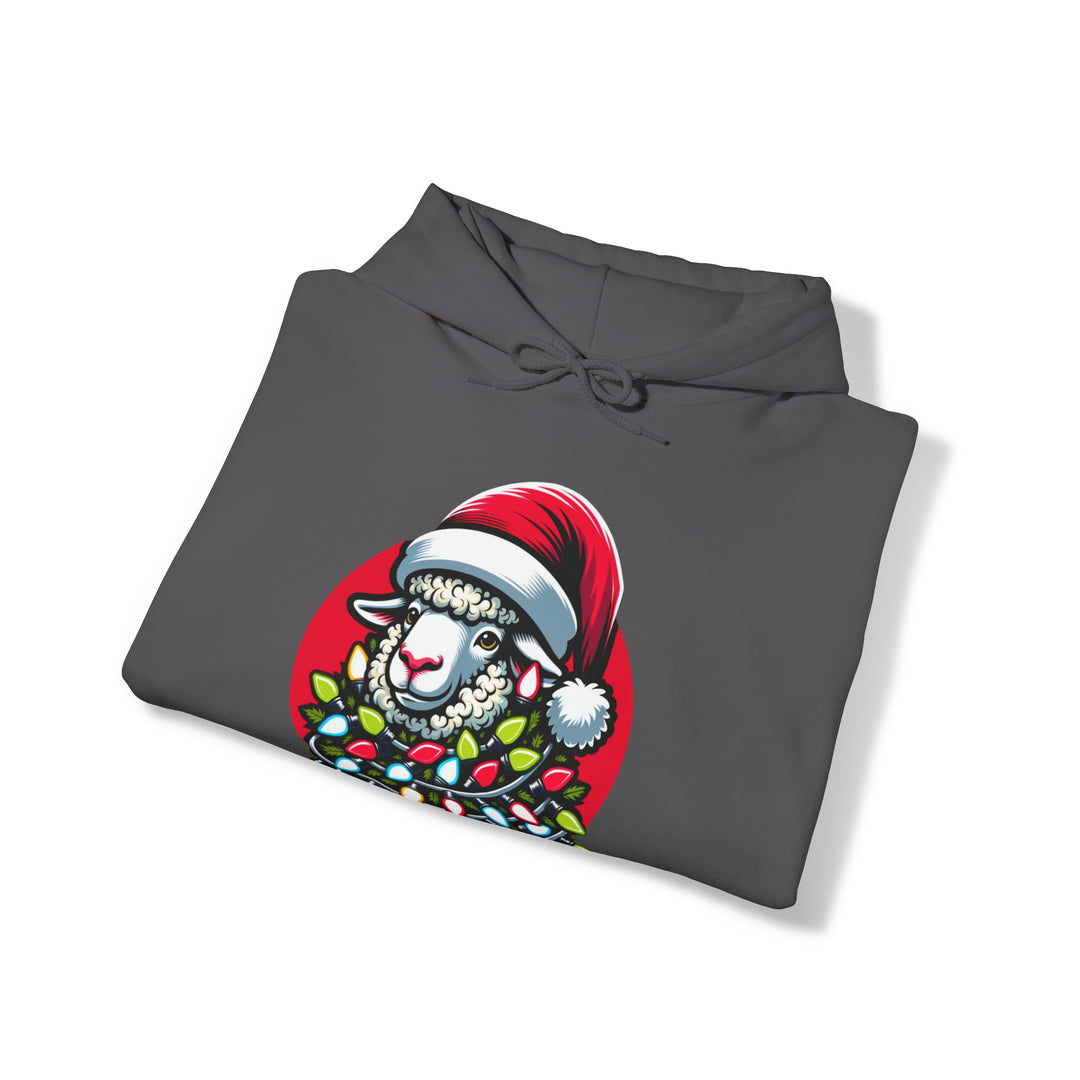 Sheep Christmas Lights Unisex Hoodie - Wave Fusions