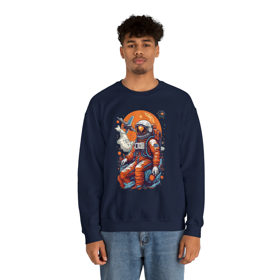 Retro Astronaut Unisex Sweatshirt - Wave Fusions