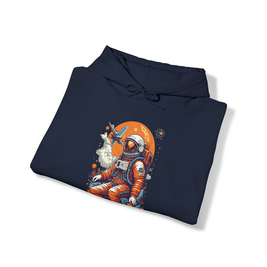 Retro Astronaut Unisex Hoodie - Wave Fusions