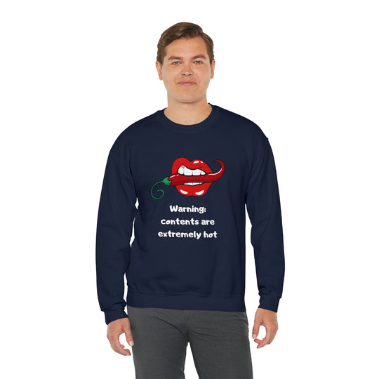 Warning Unisex Heavy Blend™ Crewneck Sweatshirt - Wave Fusions