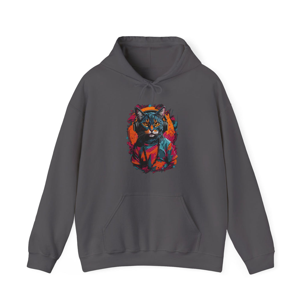 Rhythm and Purr Cat Hoodie - Tune In Style