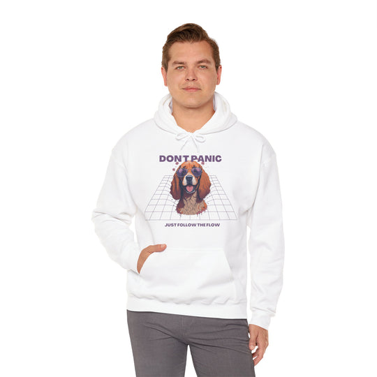 Don't Panic Just Follow The Flow Dog  Hoodie - Chill Wear