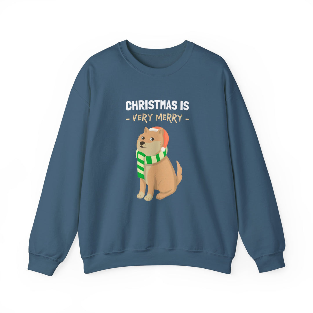 Very Merry Doge Christmas Cozy Sweatshirt