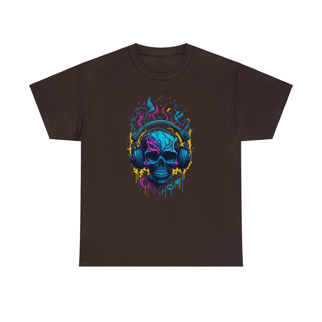 Rocking Skull Unisex Heavy Cotton Tee - Wave Fusions