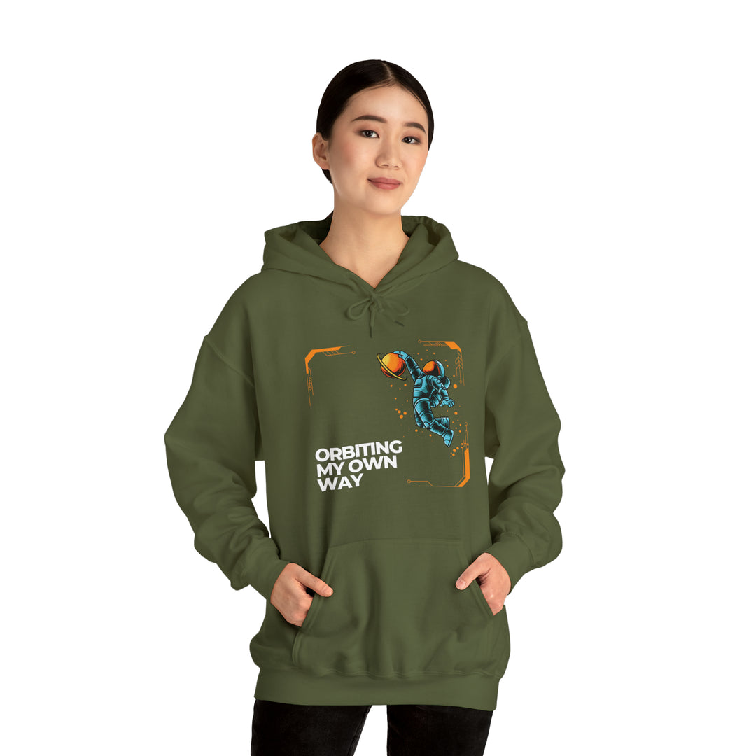 Orbiting My Own Way Unisex Hoodie - Wave Fusions