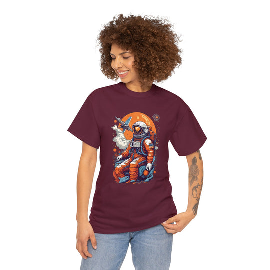 Retro Astronaut Unisex T Shirt - Wave Fusions