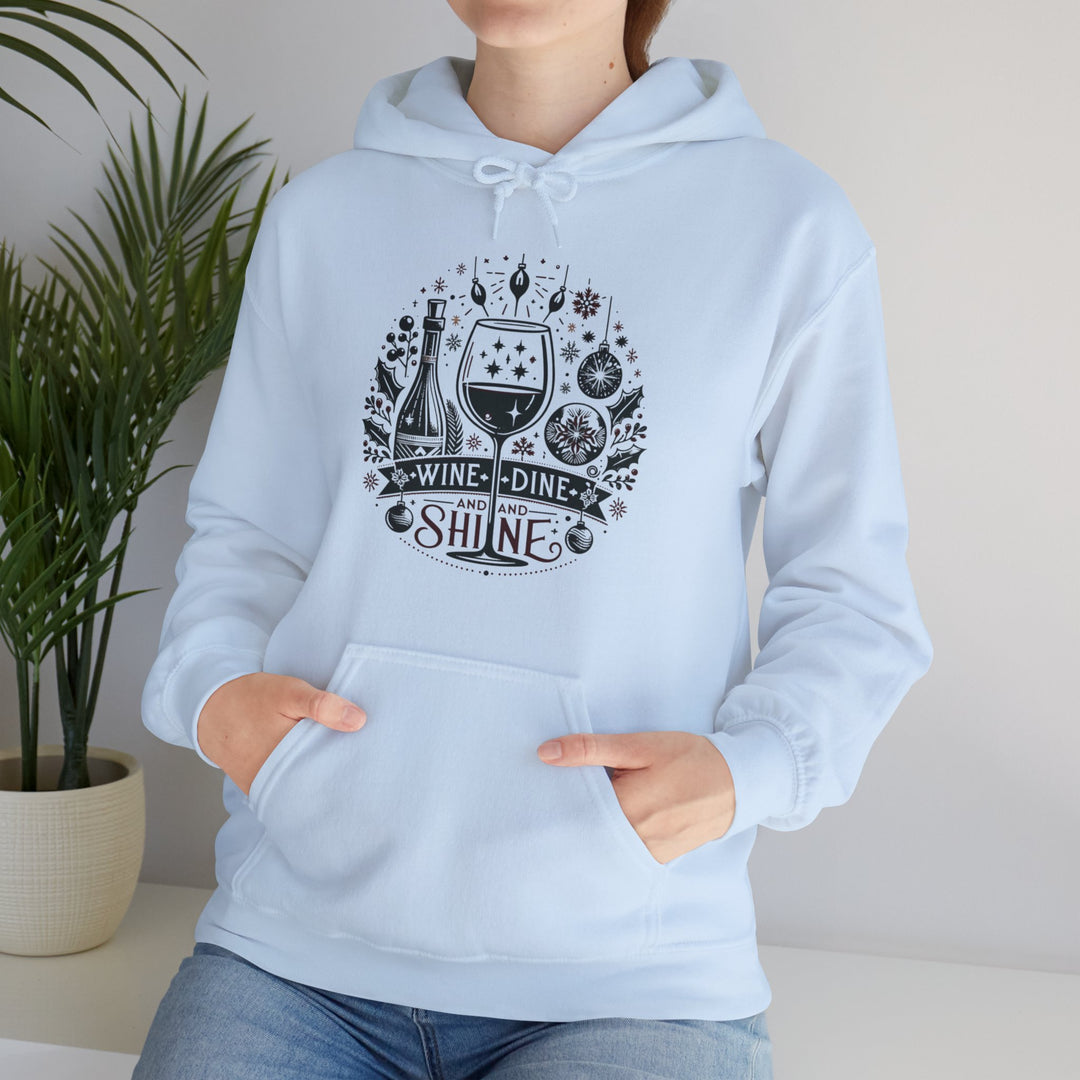 Wine, Dine And Shine Unisex Hoodie - Wave Fusions