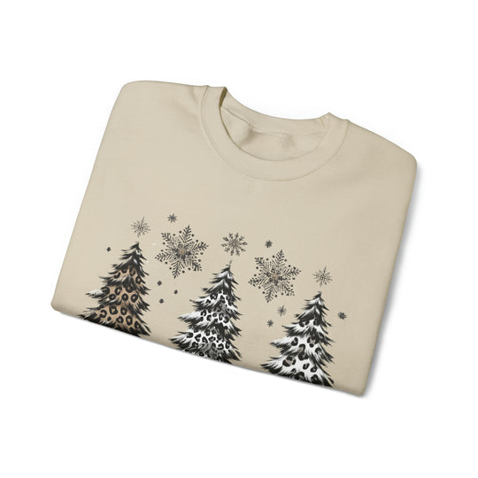 Snow Merry Christmas tree Unisex Sweatshirt - Wave Fusions