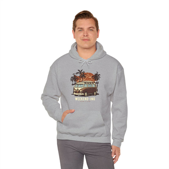 Weekend-ing Adventure Van Life Hoodie - Escape in Style