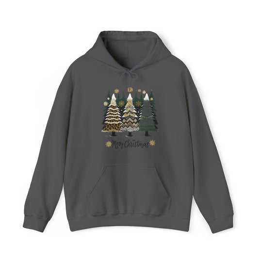 Designed Christmas Trees Unisex Hoodie - Wave Fusions